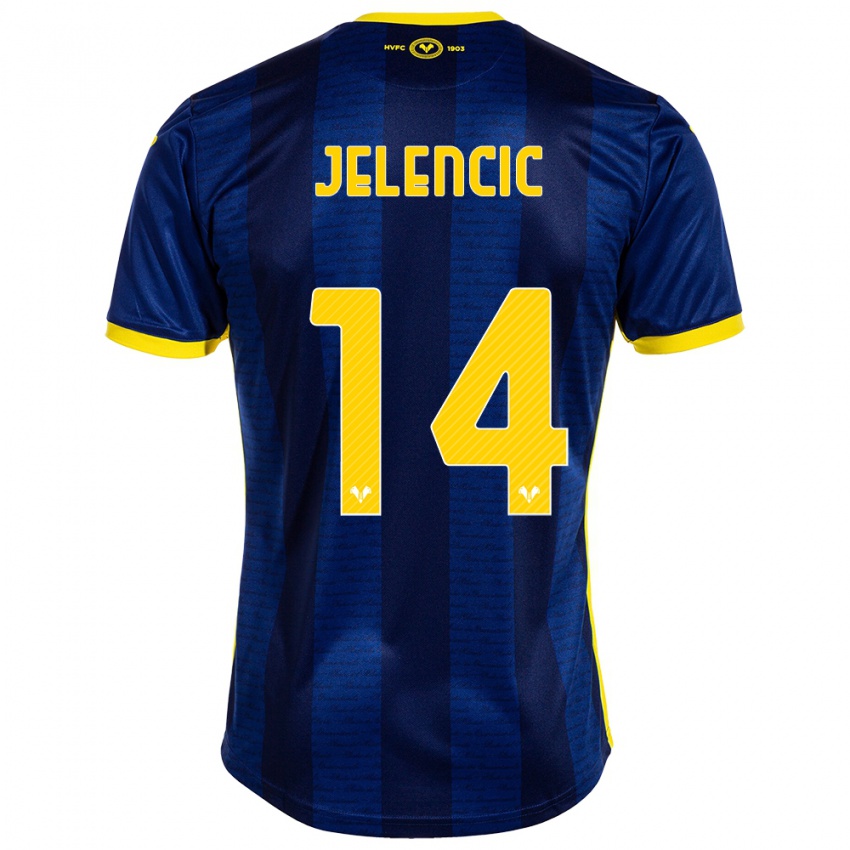 Mujer Camiseta Ana Jelencic #14 Armada 1ª Equipación 2023/24 La Camisa