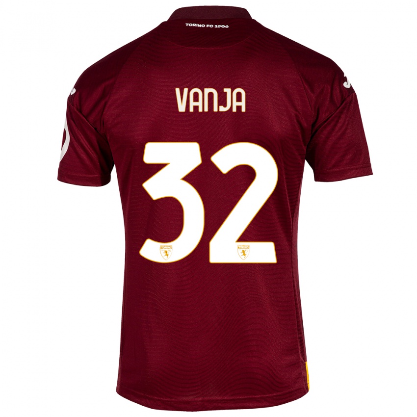 Mujer Camiseta Vanja Milinković-Savić #32 Rojo Oscuro 1ª Equipación 2023/24 La Camisa