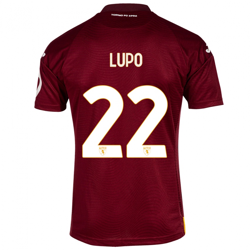 Mujer Camiseta Enrica Lupo #22 Rojo Oscuro 1ª Equipación 2023/24 La Camisa