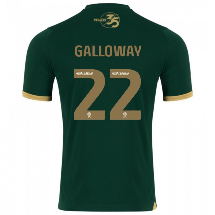 Mujer Camiseta Brendan Galloway #22 Verde 1ª Equipación 2023/24 La Camisa