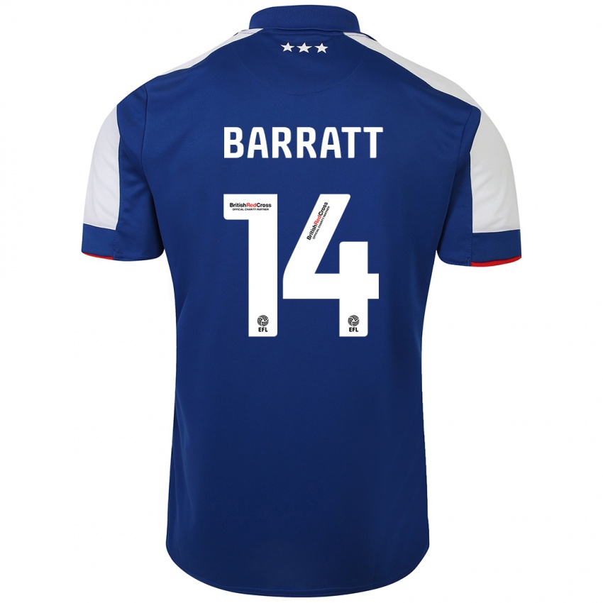 Mujer Camiseta Zoe Barratt #14 Azul 1ª Equipación 2023/24 La Camisa