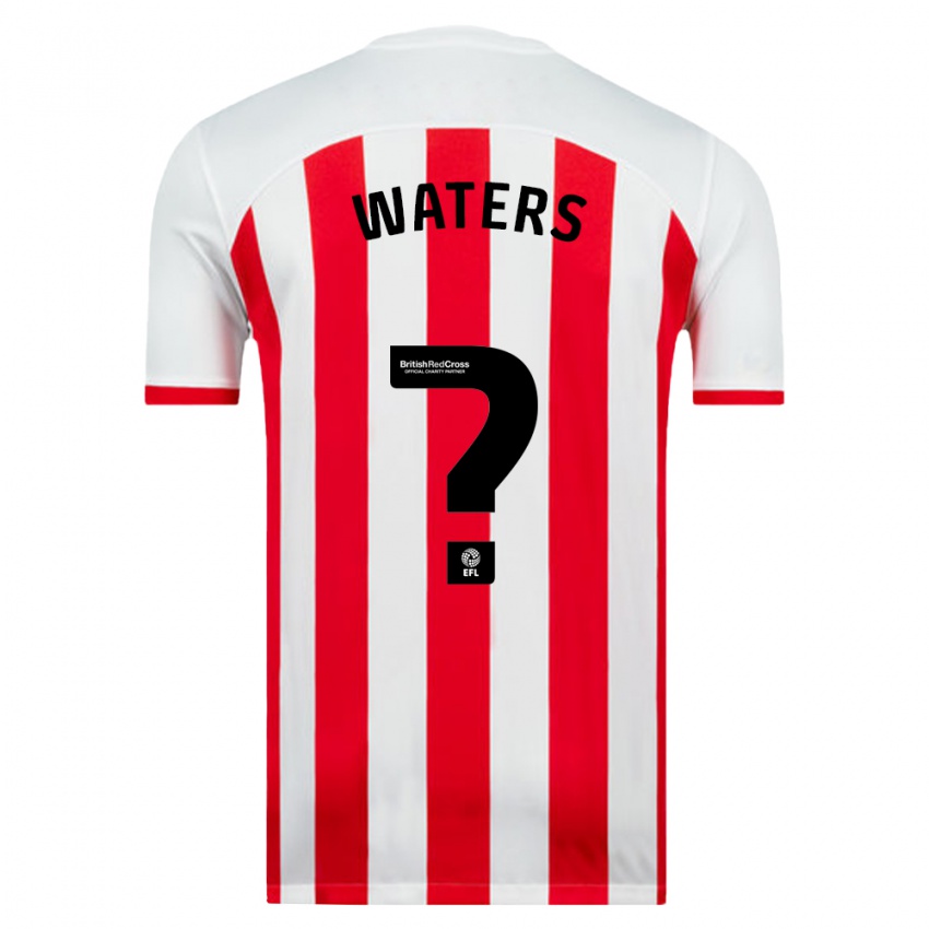 Mujer Camiseta Jake Waters #0 Blanco 1ª Equipación 2023/24 La Camisa