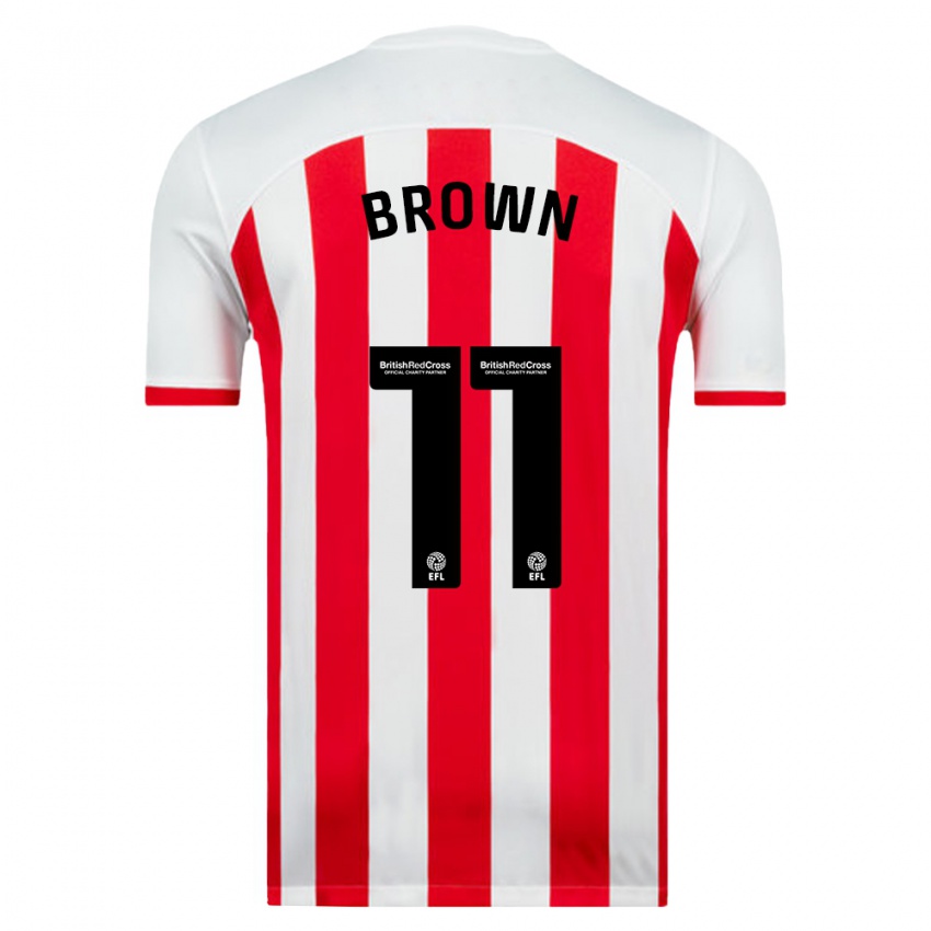 Mujer Camiseta Jessica Brown #11 Blanco 1ª Equipación 2023/24 La Camisa