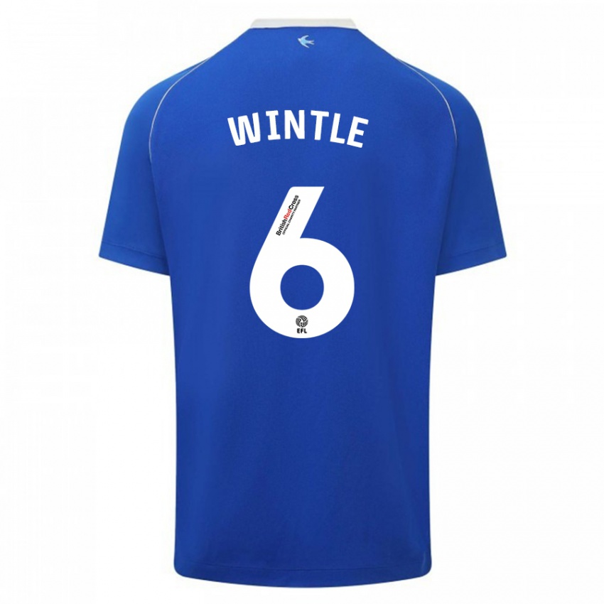 Mujer Camiseta Ryan Wintle #6 Azul 1ª Equipación 2023/24 La Camisa