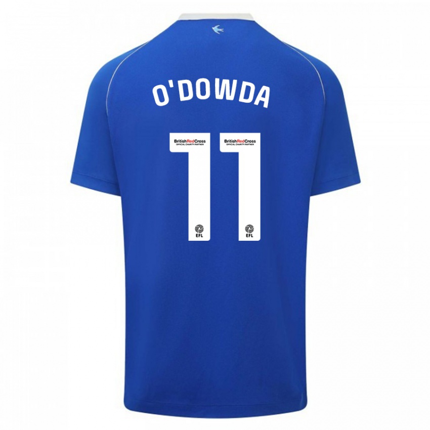 Mujer Camiseta Callum O'dowda #11 Azul 1ª Equipación 2023/24 La Camisa