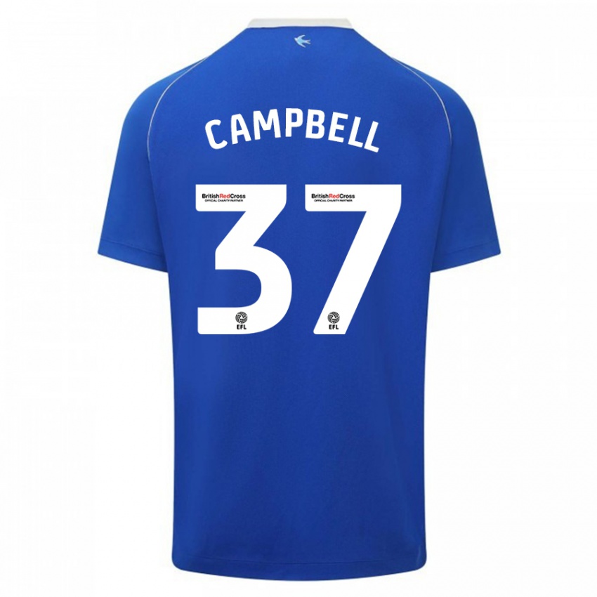 Mujer Camiseta Vontae Daley-Campbell #37 Azul 1ª Equipación 2023/24 La Camisa