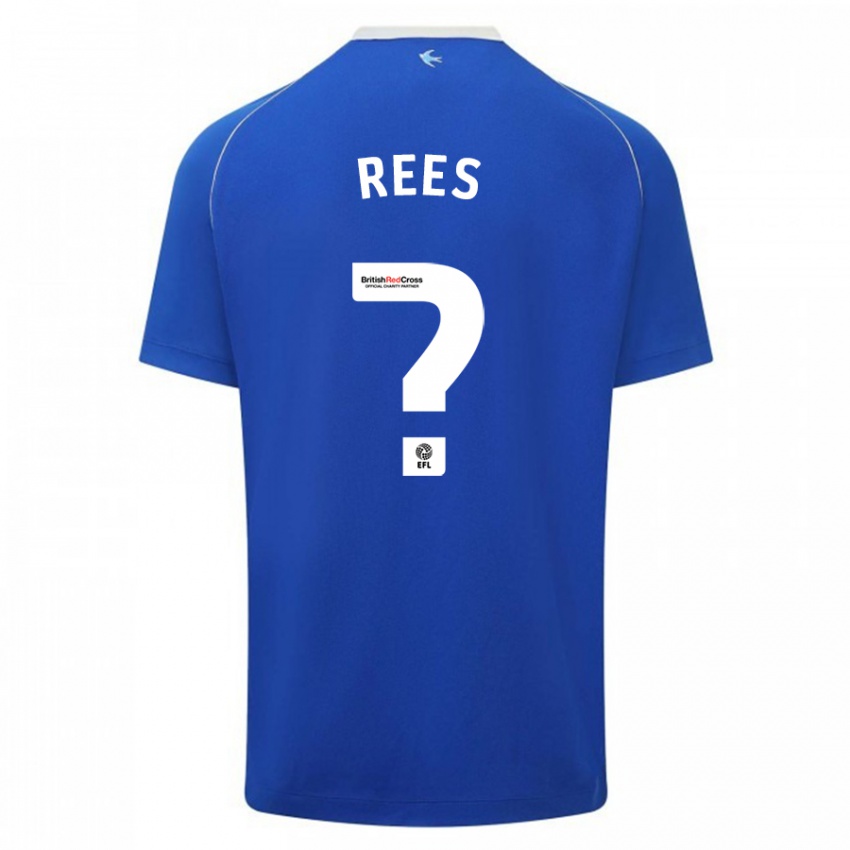 Mujer Camiseta Osian Rees #0 Azul 1ª Equipación 2023/24 La Camisa