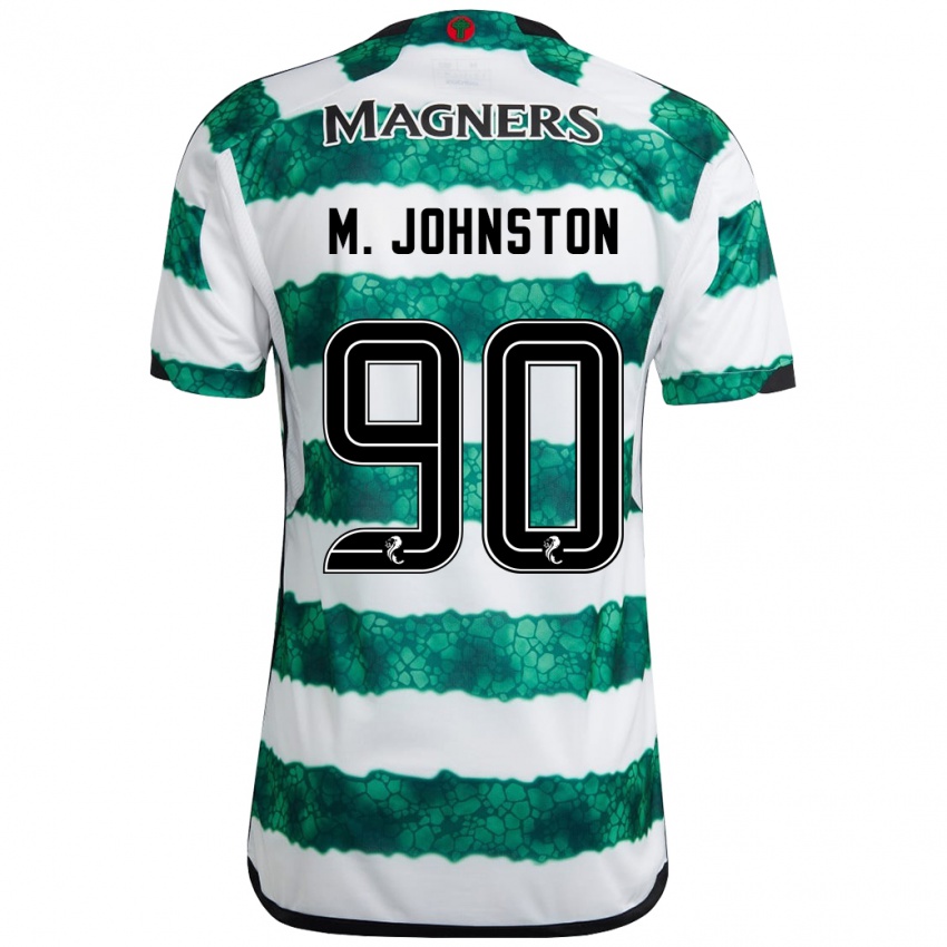 Mujer Camiseta Mikey Johnston #90 Verde 1ª Equipación 2023/24 La Camisa