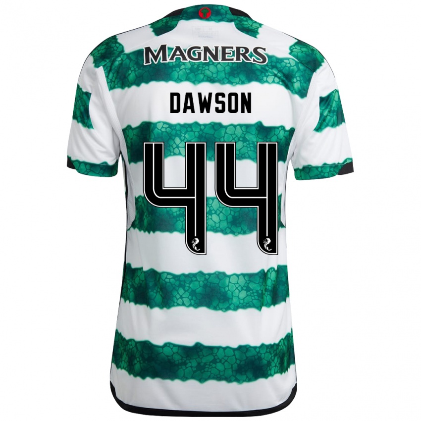 Mujer Camiseta Joey Dawson #44 Verde 1ª Equipación 2023/24 La Camisa