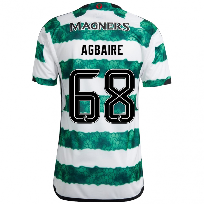 Mujer Camiseta Lenny Agbaire #68 Verde 1ª Equipación 2023/24 La Camisa