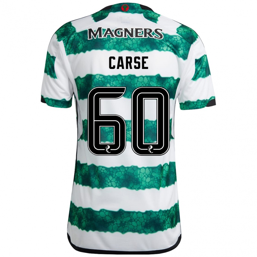 Mujer Camiseta Mackenzie Carse #60 Verde 1ª Equipación 2023/24 La Camisa