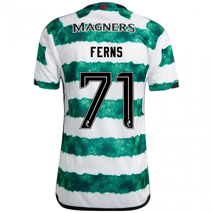 Mujer Camiseta Abbie Ferns #71 Verde 1ª Equipación 2023/24 La Camisa