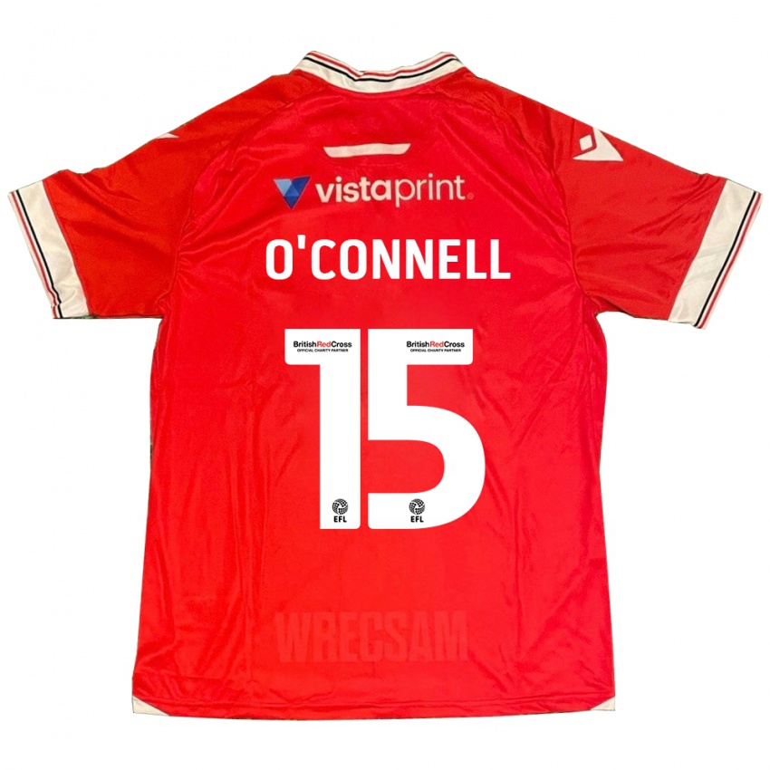 Mujer Camiseta Eoghan O'connell #15 Rojo 1ª Equipación 2023/24 La Camisa