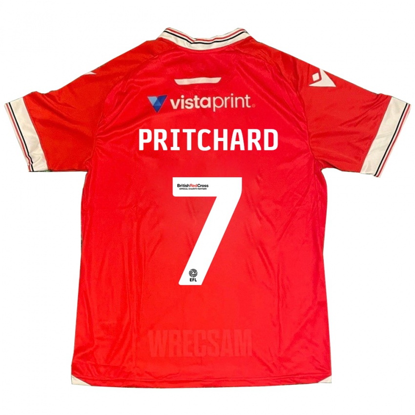 Mujer Camiseta Rebecca Pritchard #7 Rojo 1ª Equipación 2023/24 La Camisa