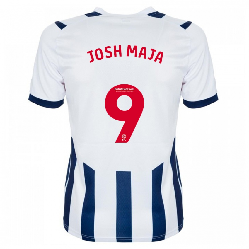 Mujer Camiseta Josh Maja #9 Blanco 1ª Equipación 2023/24 La Camisa