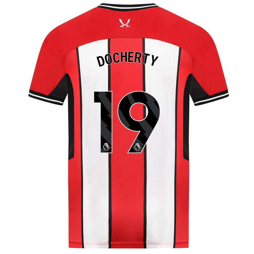 Mujer Camiseta Charley Docherty #19 Rojo 1ª Equipación 2023/24 La Camisa