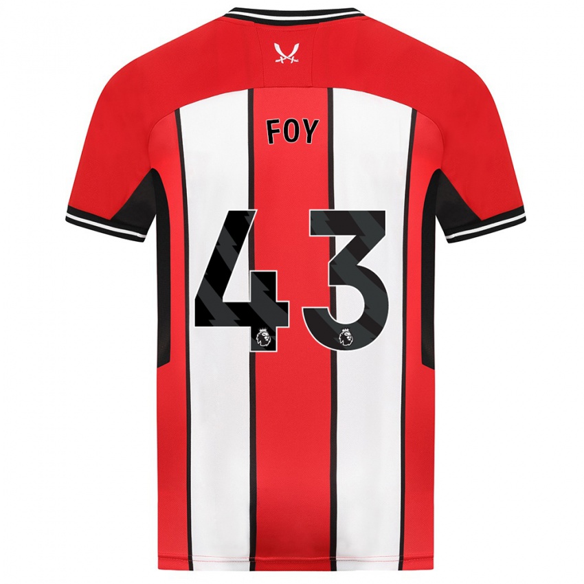 Mujer Camiseta Gus Foy #43 Rojo 1ª Equipación 2023/24 La Camisa