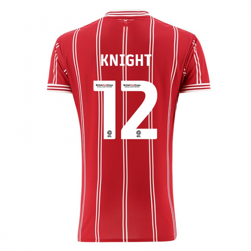 Mujer Camiseta Jason Knight #12 Rojo 1ª Equipación 2023/24 La Camisa
