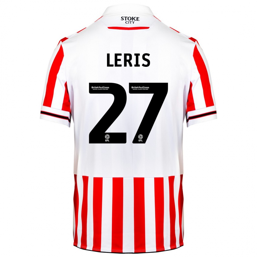 Mujer Camiseta Mehdi Léris #27 Rojo Blanco 1ª Equipación 2023/24 La Camisa