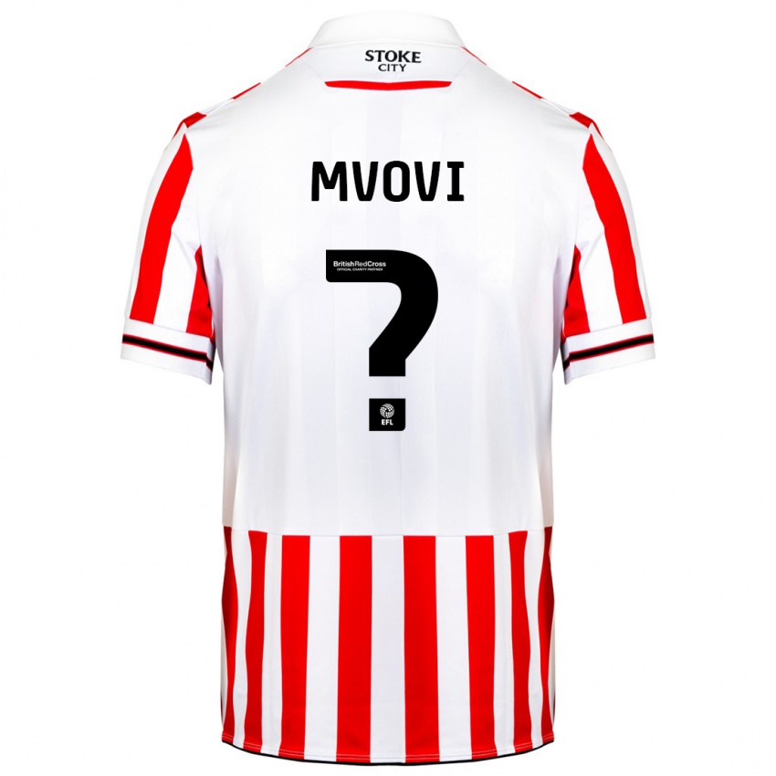 Mujer Camiseta Joel Mvovi #0 Rojo Blanco 1ª Equipación 2023/24 La Camisa