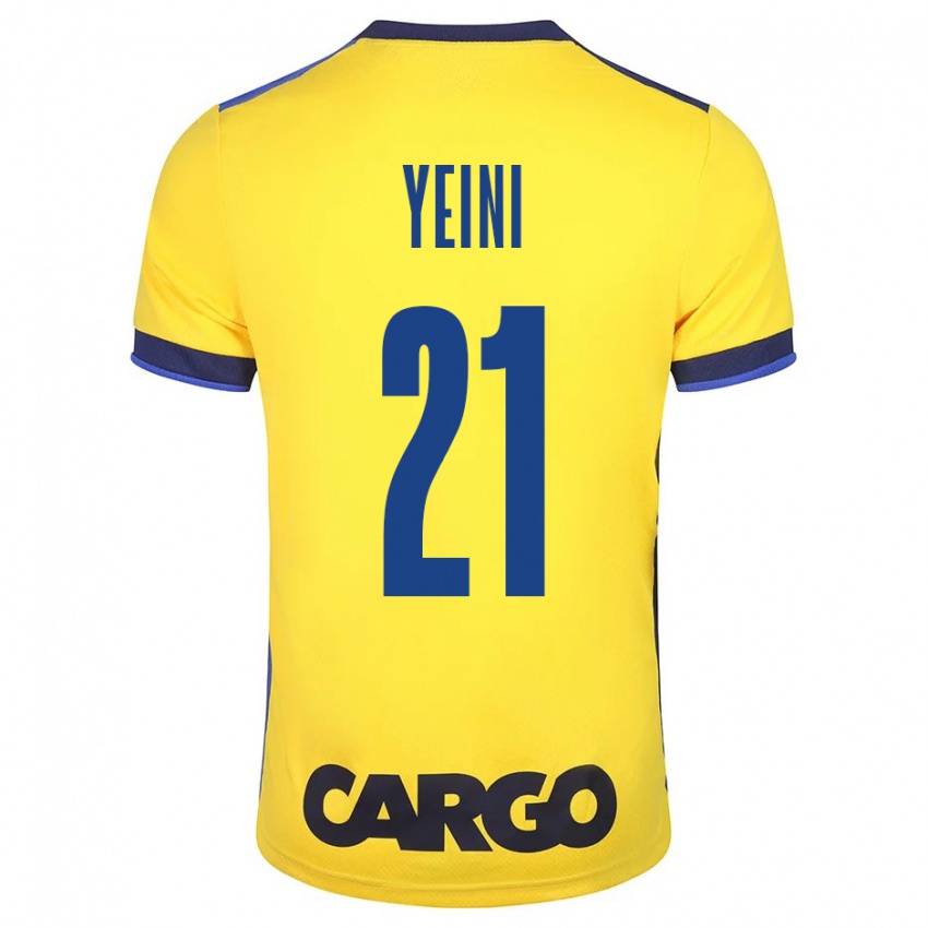 Mujer Camiseta Sheran Yeini #21 Amarillo 1ª Equipación 2023/24 La Camisa