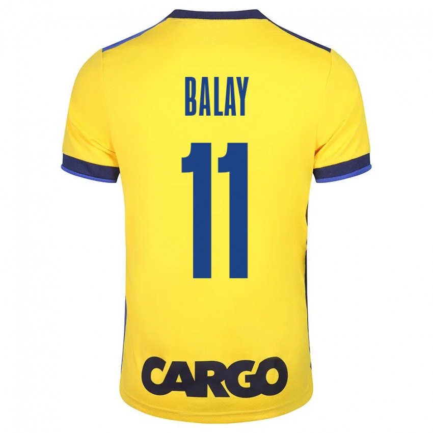 Mujer Camiseta Yehuda Balay #11 Amarillo 1ª Equipación 2023/24 La Camisa