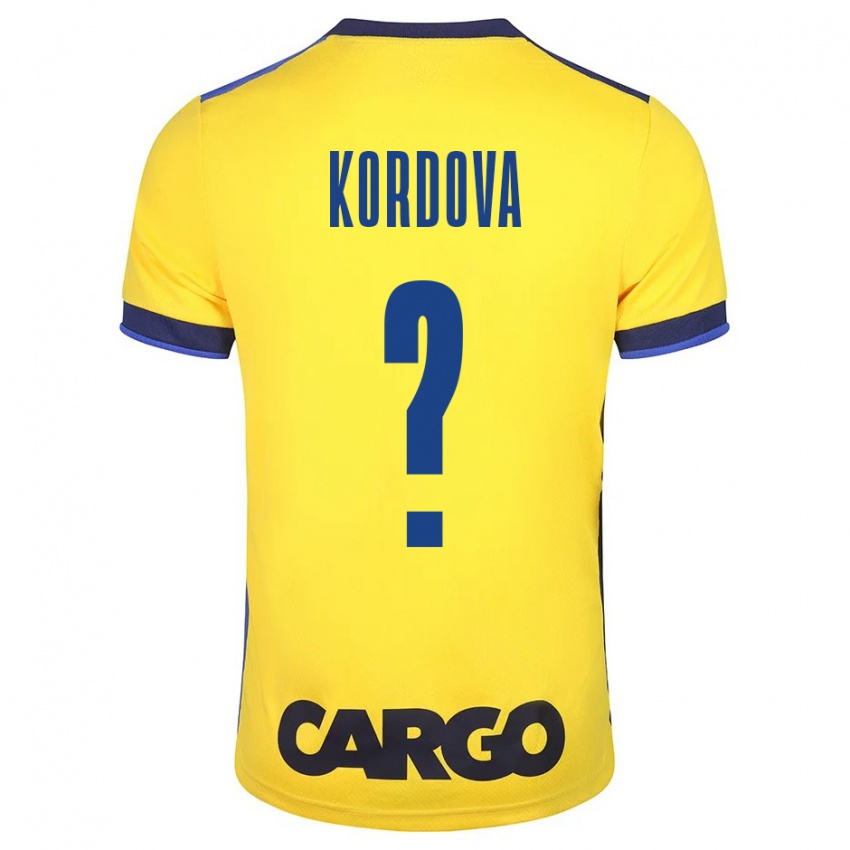 Mujer Camiseta Adir Kordova #0 Amarillo 1ª Equipación 2023/24 La Camisa