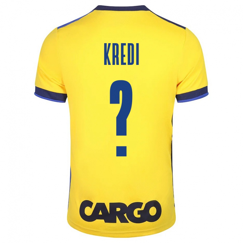 Mujer Camiseta Amit Kredi #0 Amarillo 1ª Equipación 2023/24 La Camisa