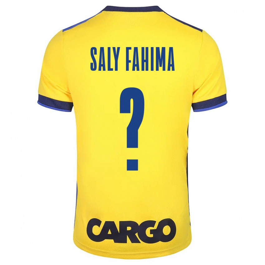 Mujer Camiseta Israel Saly Fahima #0 Amarillo 1ª Equipación 2023/24 La Camisa