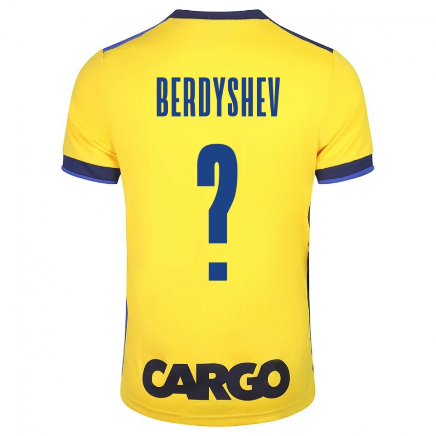 Mujer Camiseta Tikhon Berdyshev #0 Amarillo 1ª Equipación 2023/24 La Camisa