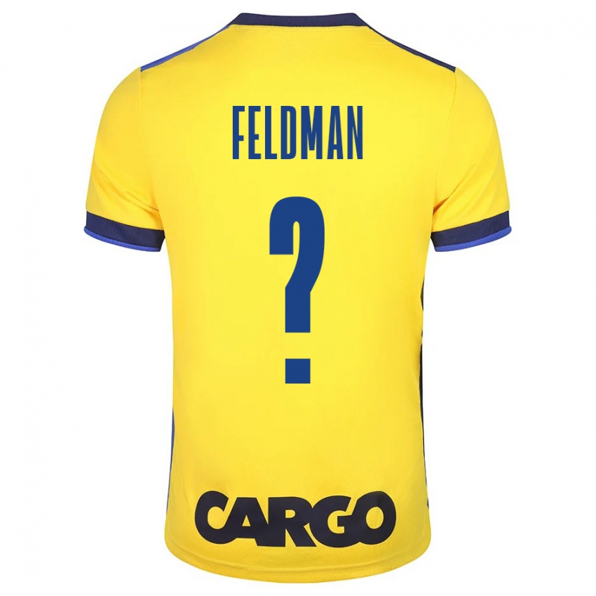 Mujer Camiseta Ron Feldman #0 Amarillo 1ª Equipación 2023/24 La Camisa