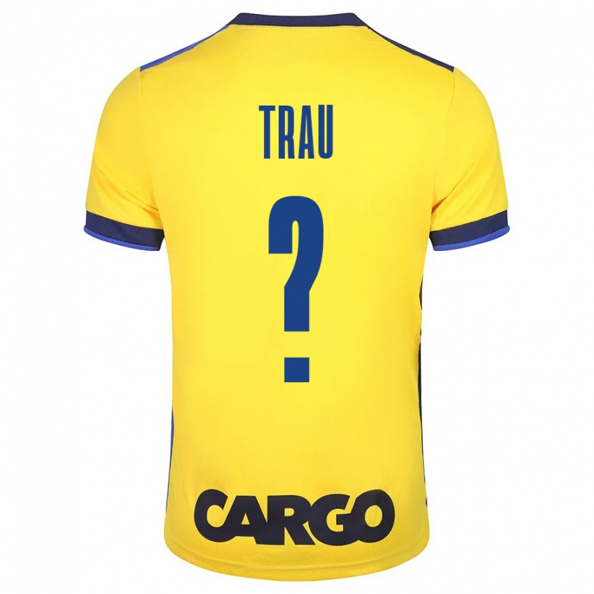 Mujer Camiseta Idan Trau #0 Amarillo 1ª Equipación 2023/24 La Camisa