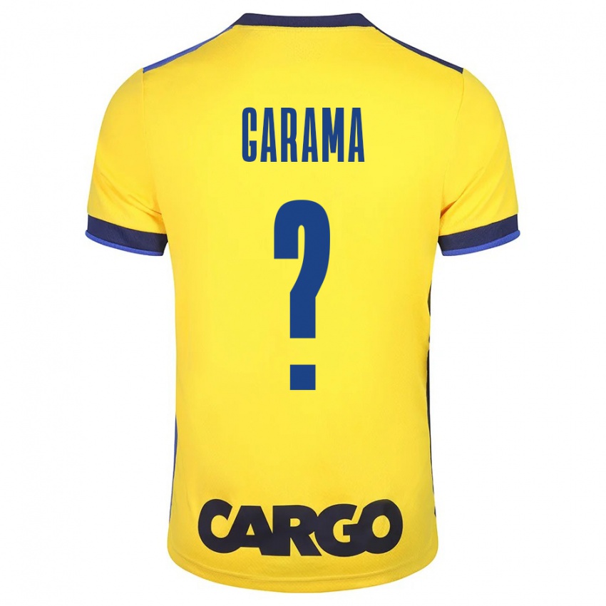 Mujer Camiseta Ben Garama #0 Amarillo 1ª Equipación 2023/24 La Camisa