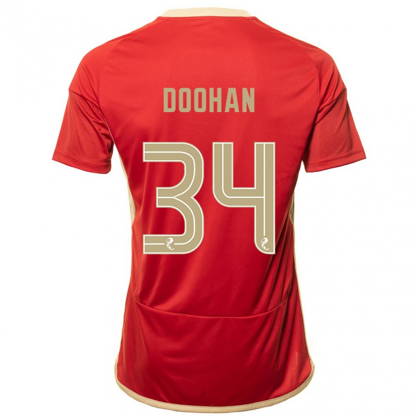 Mujer Camiseta Ross Doohan #34 Rojo 1ª Equipación 2023/24 La Camisa