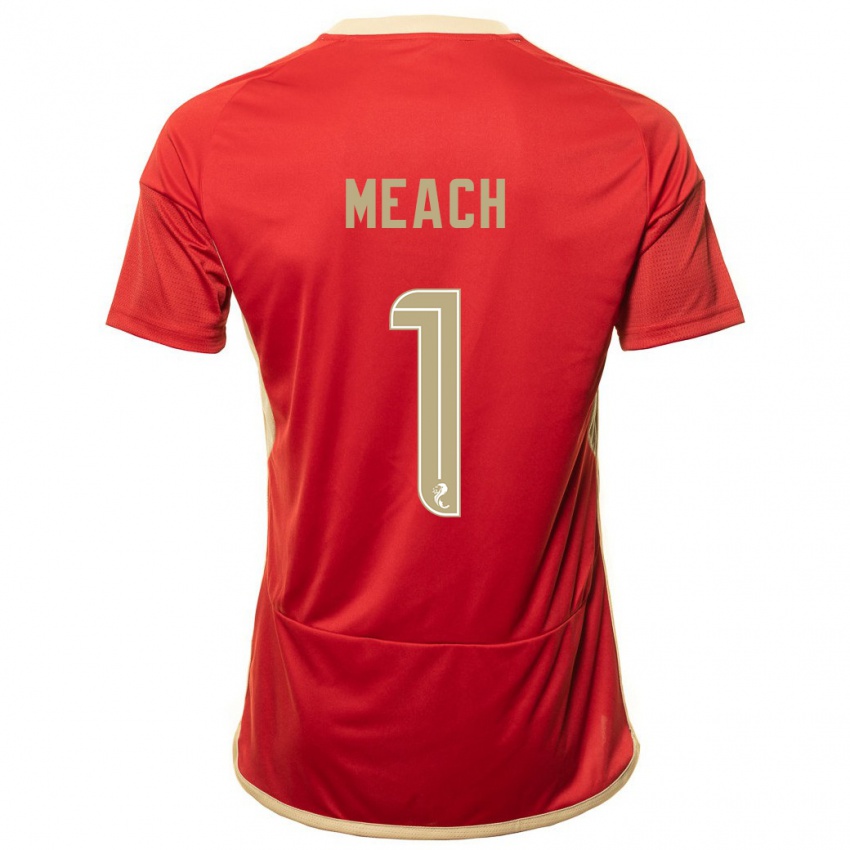 Mujer Camiseta Aaliyah-Jay Meach #1 Rojo 1ª Equipación 2023/24 La Camisa