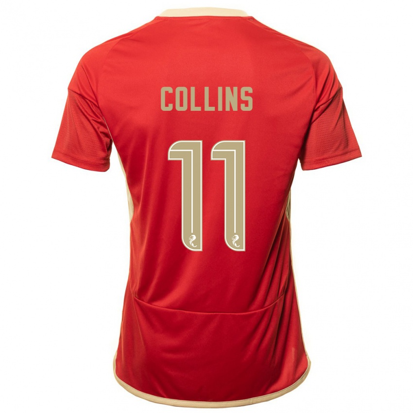 Mujer Camiseta Bailley Collins #11 Rojo 1ª Equipación 2023/24 La Camisa
