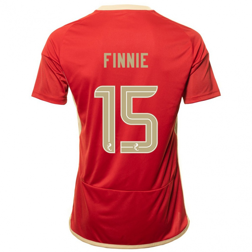 Mujer Camiseta Maddison Finnie #15 Rojo 1ª Equipación 2023/24 La Camisa