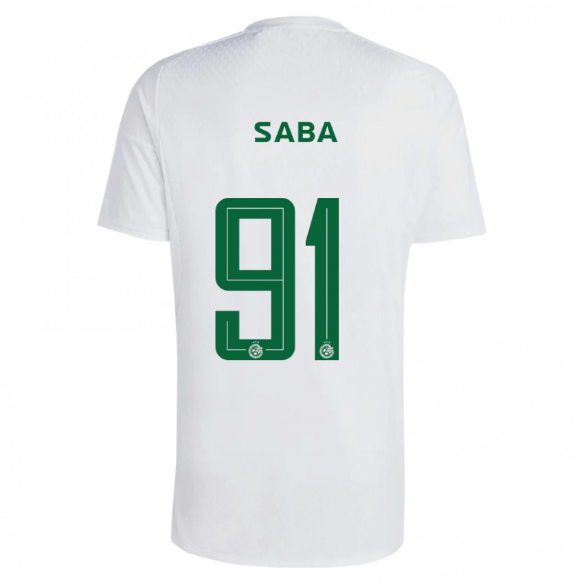 Mujer Camiseta Dia Saba #91 Verde Azul 2ª Equipación 2023/24 La Camisa