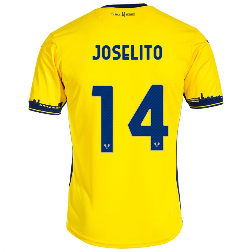 Mujer Camiseta Joselito #14 Amarillo 2ª Equipación 2023/24 La Camisa