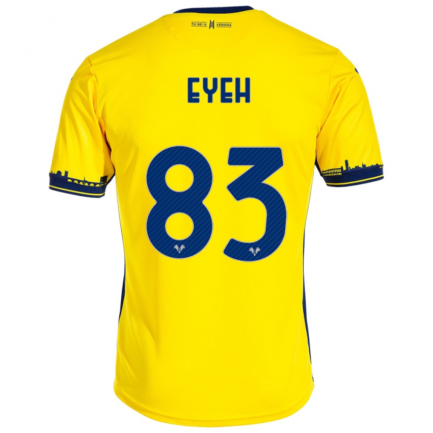 Mujer Camiseta Nicholas Eyeh #83 Amarillo 2ª Equipación 2023/24 La Camisa