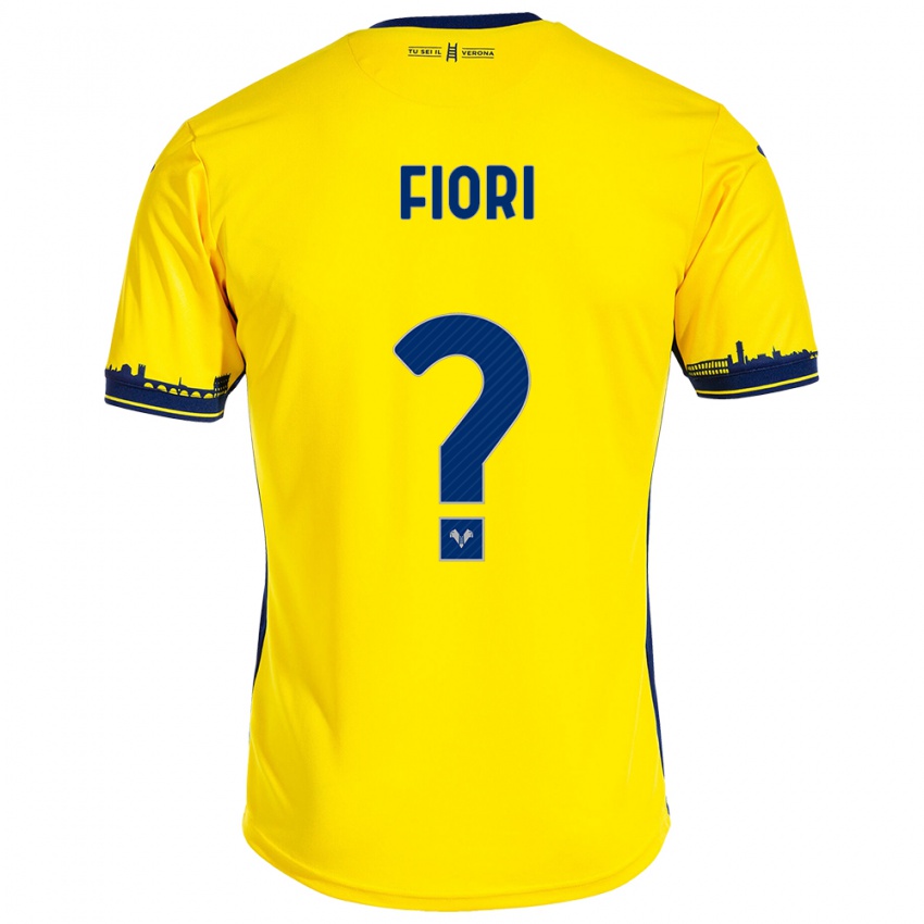 Mujer Camiseta Nicolas Fiori #0 Amarillo 2ª Equipación 2023/24 La Camisa