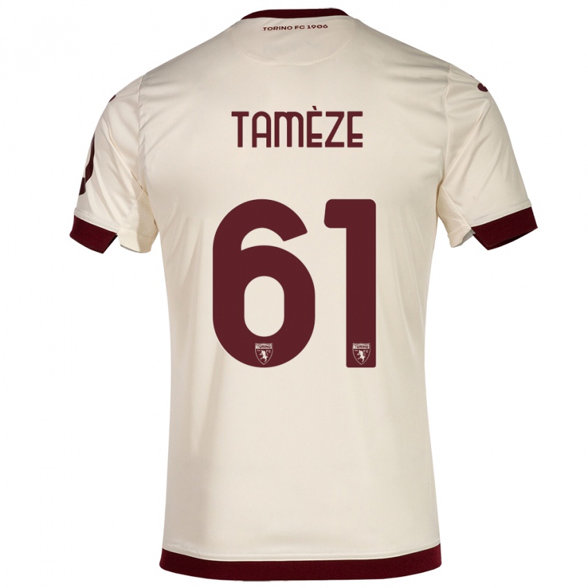 Mujer Camiseta Adrien Tamèze #61 Champán 2ª Equipación 2023/24 La Camisa