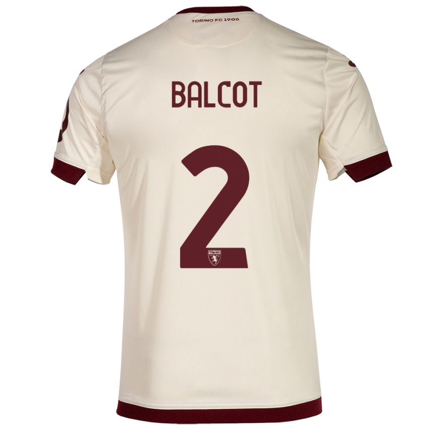 Mujer Camiseta Côme Bianay Balcot #2 Champán 2ª Equipación 2023/24 La Camisa