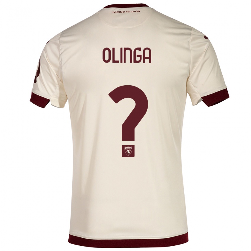 Mujer Camiseta Kenny Olinga #0 Champán 2ª Equipación 2023/24 La Camisa