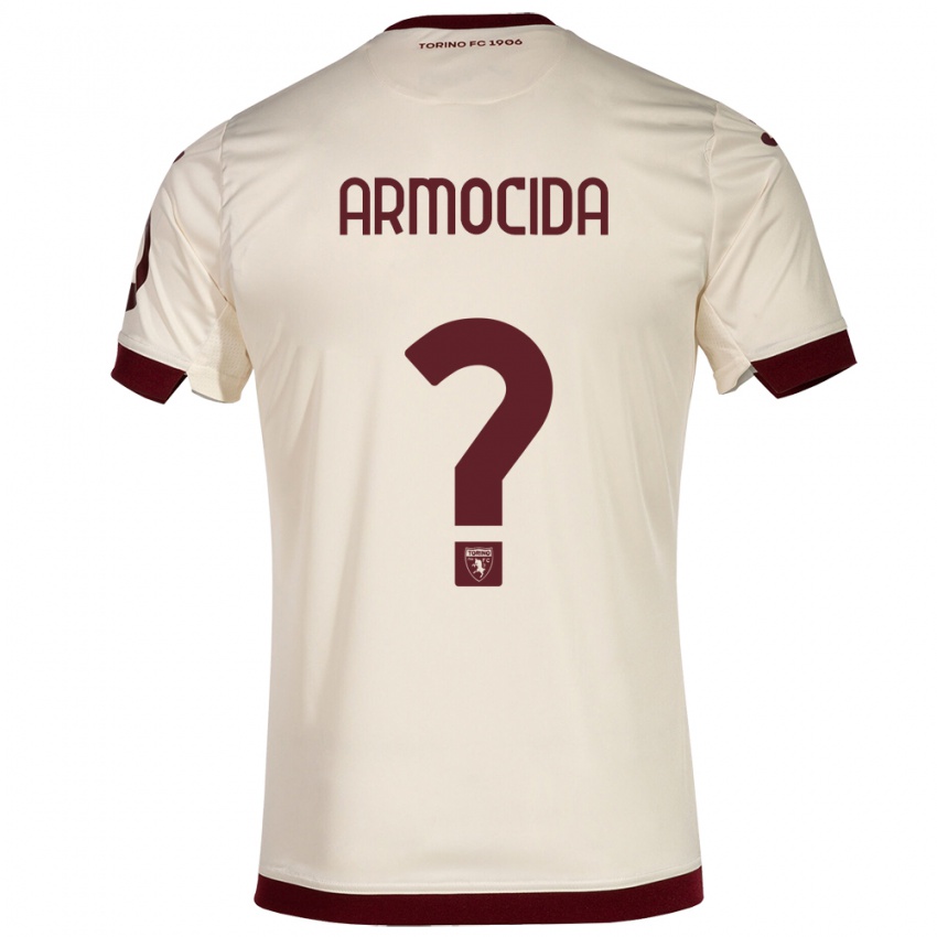 Mujer Camiseta Simone Armocida #0 Champán 2ª Equipación 2023/24 La Camisa