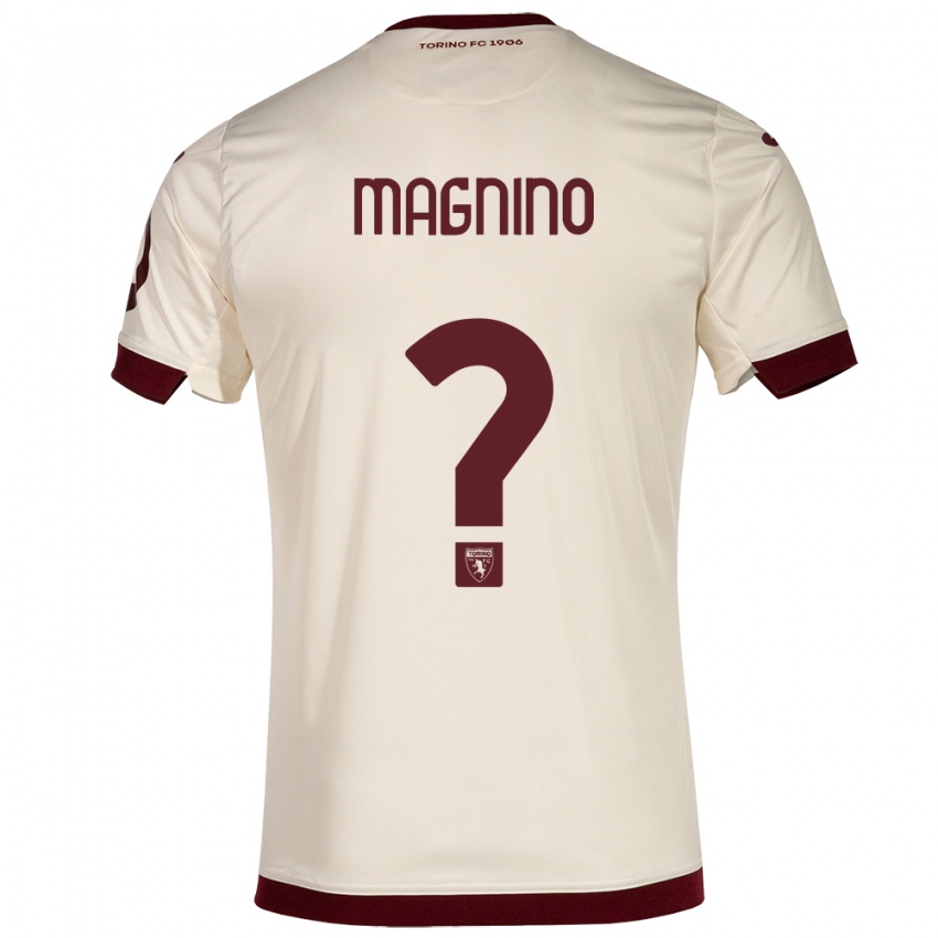 Mujer Camiseta Emanuele Magnino #0 Champán 2ª Equipación 2023/24 La Camisa