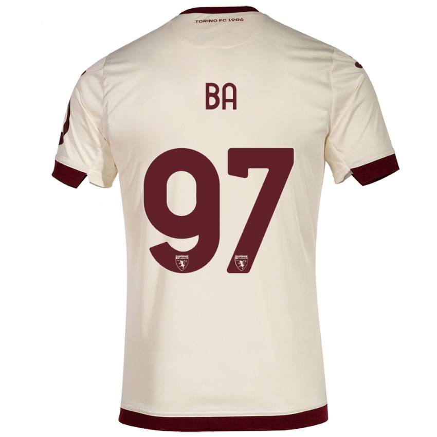 Mujer Camiseta El-Hadji Ba #97 Champán 2ª Equipación 2023/24 La Camisa