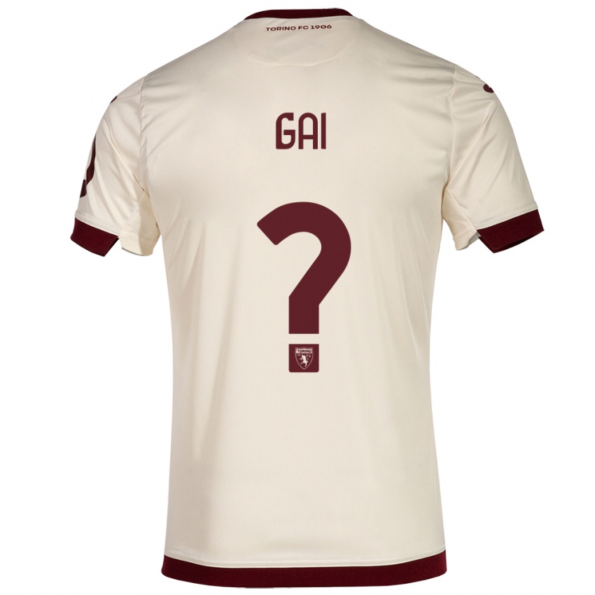 Mujer Camiseta Fabrizio Gai #0 Champán 2ª Equipación 2023/24 La Camisa