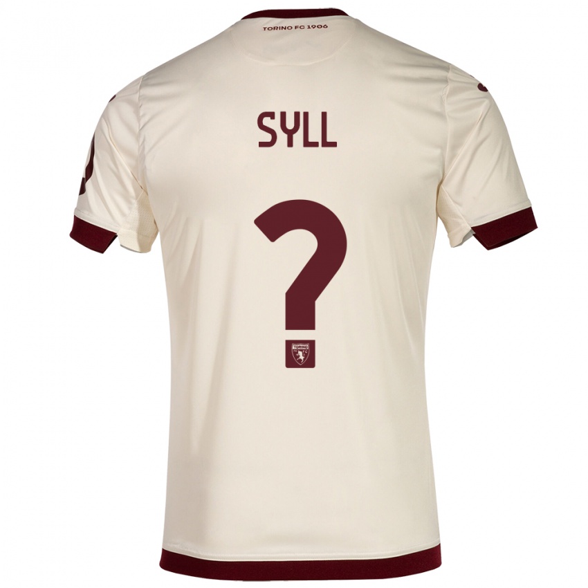 Mujer Camiseta Omar Syll #0 Champán 2ª Equipación 2023/24 La Camisa