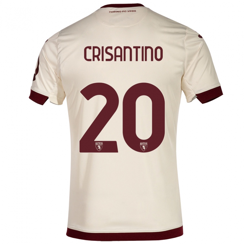 Mujer Camiseta Giulia Crisantino #20 Champán 2ª Equipación 2023/24 La Camisa